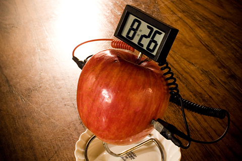 Fruit Powered Clock